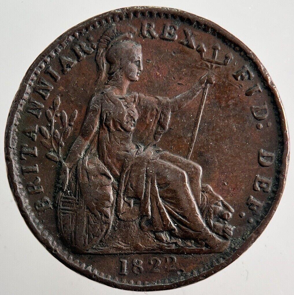 1822 George IV Farthing Coin | Very High Grade