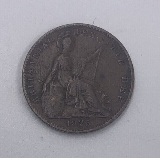 1825 George IV British Farthing Coin | Fine Collectable Grade | a193