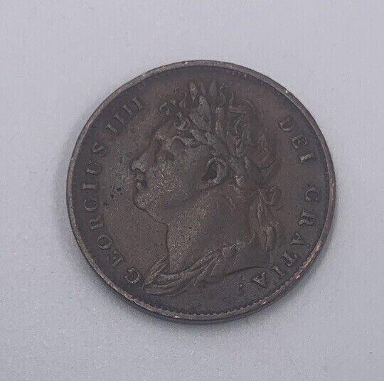 1825 George IV British Farthing Coin | Fine Collectable Grade | a193