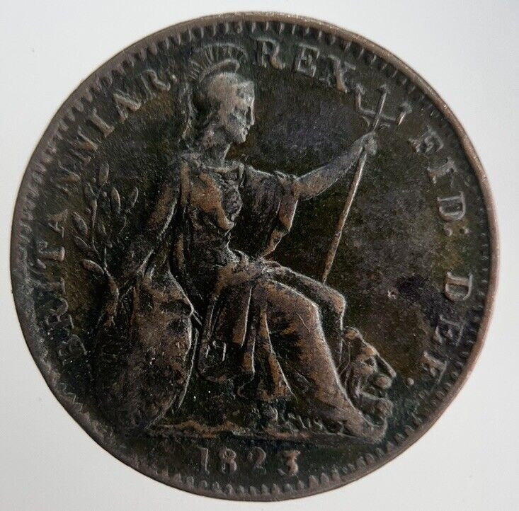1823 George IV Farthing Coin | Collectable Grade | a4526