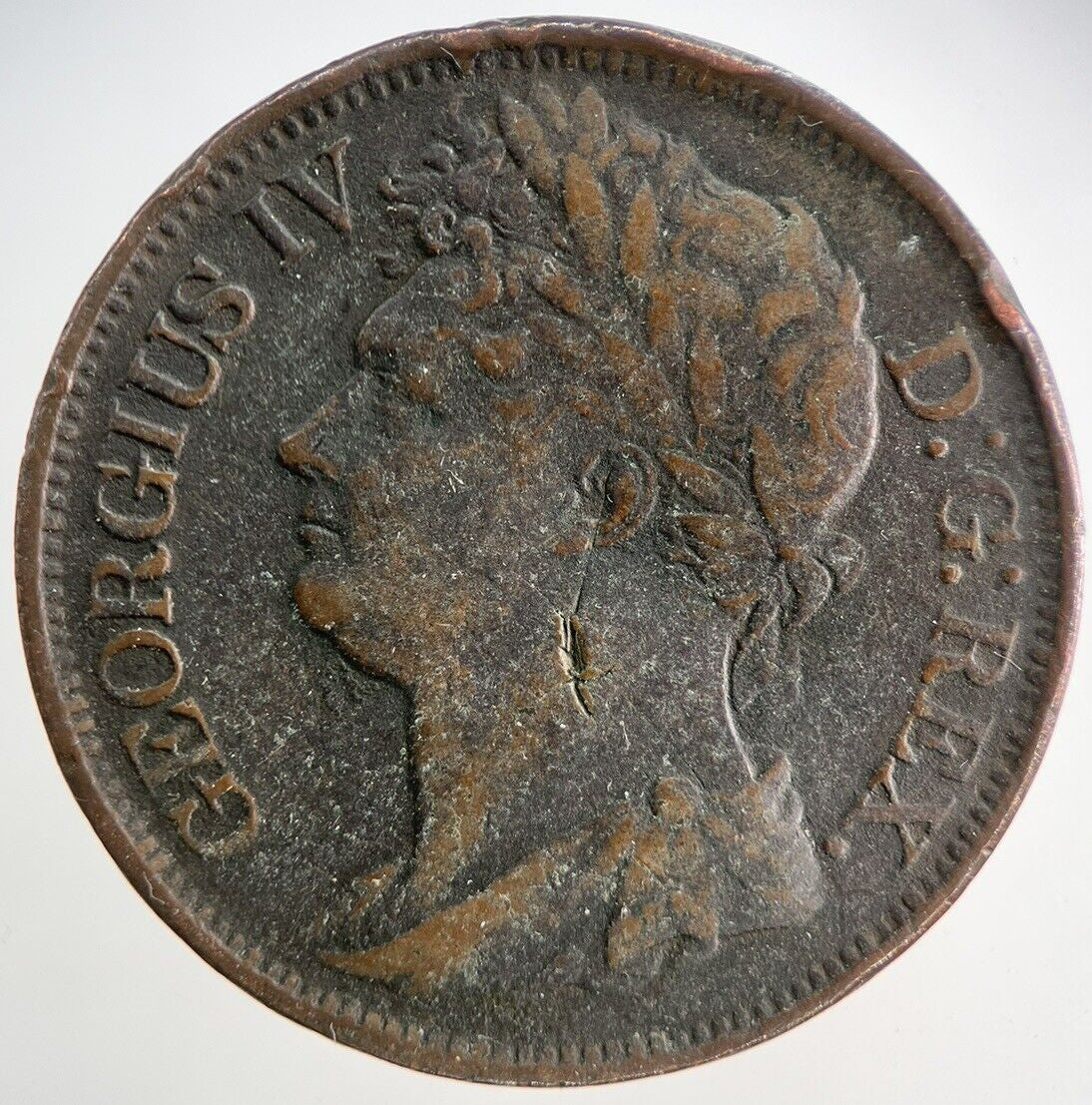 1822 Irish Hibernia One Penny Coin | Fine Collectable Grade