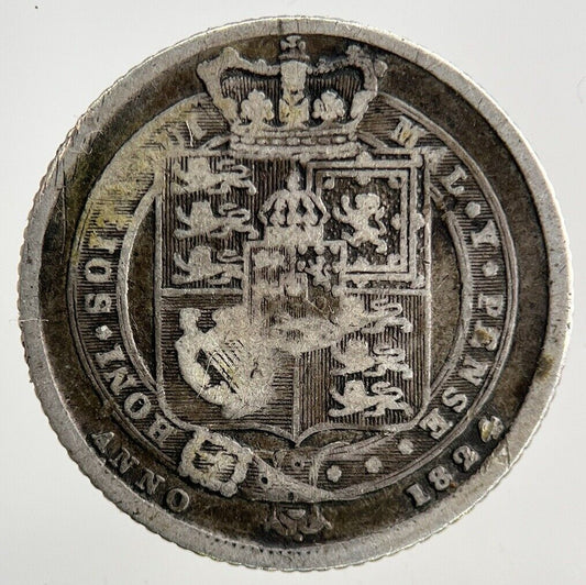 1824 George IV Sixpence Silver Coin | Collectable Grade