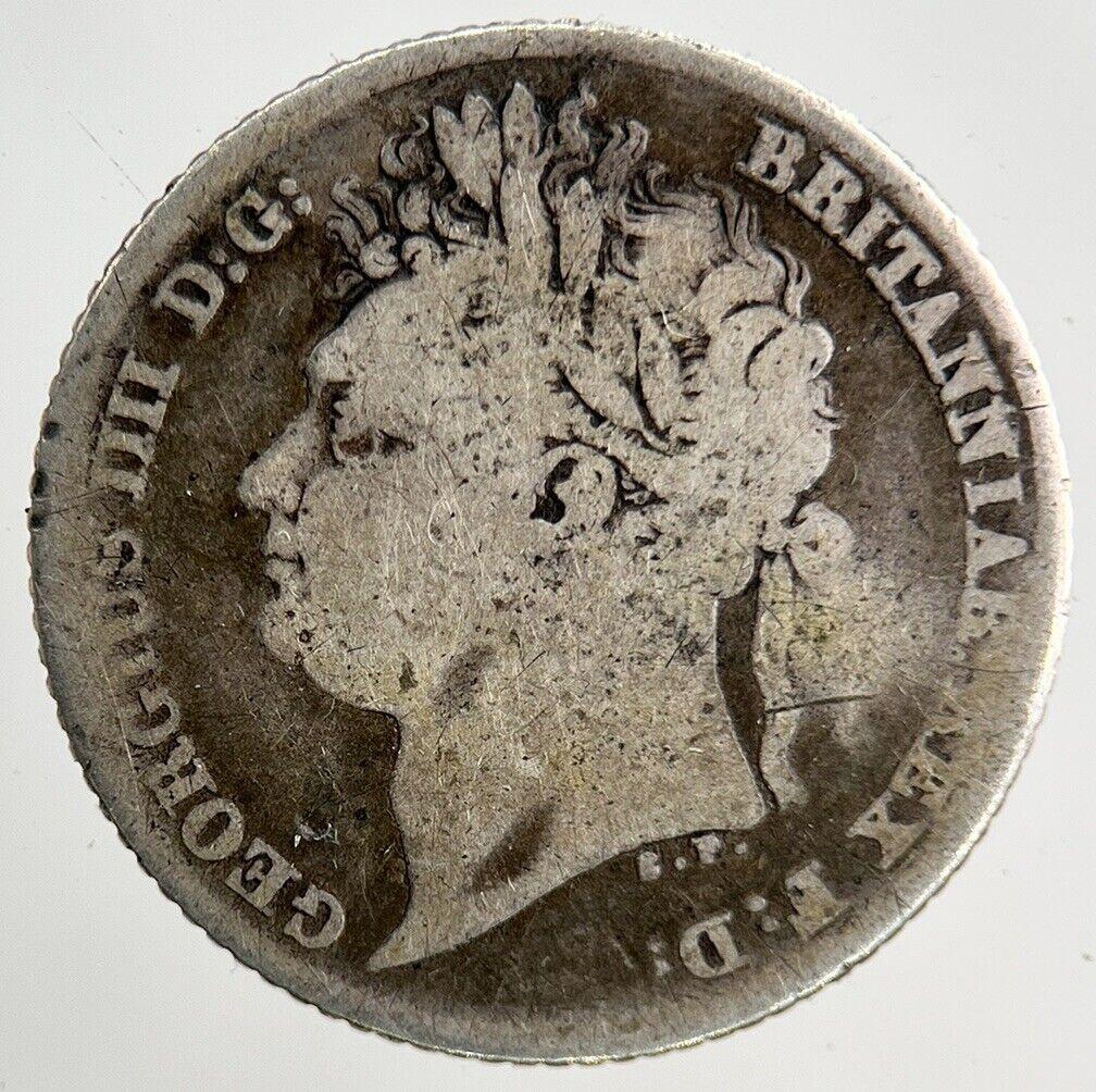 1824 George IV Sixpence Silver Coin | Collectable Grade