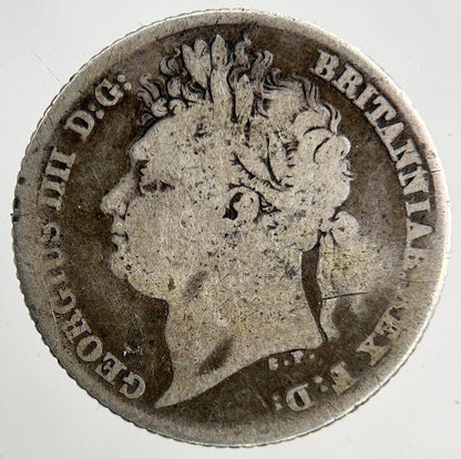 1824 George IV Sixpence Silver Coin | Collectable Grade