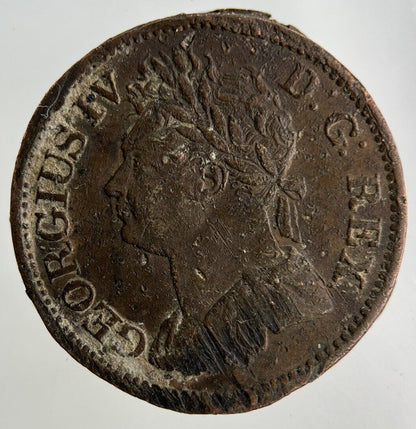 1823 George IV Irish Half-Penny Coin | Fine Collectable Grade
