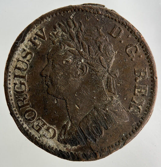 1823 George IV Irish Half-Penny Coin | Fine Collectable Grade