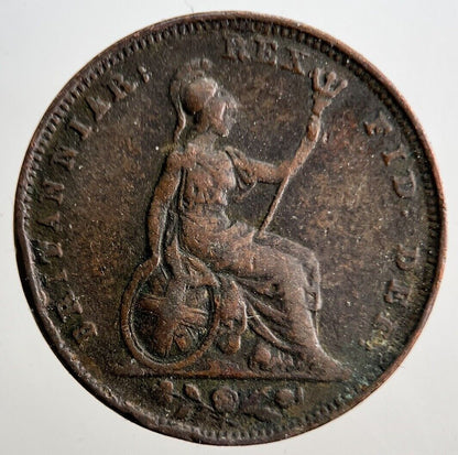 1826 George IV Farthing Coin | Fine Collectable Grade | a3025