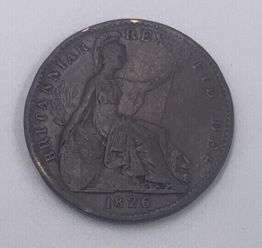 1826 George IV British Farthing Coin | Fine Collectable Grade | a192