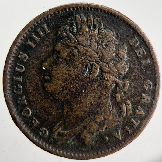 1825 George IV Farthing Coin | Fine Collectable Grade | a4585