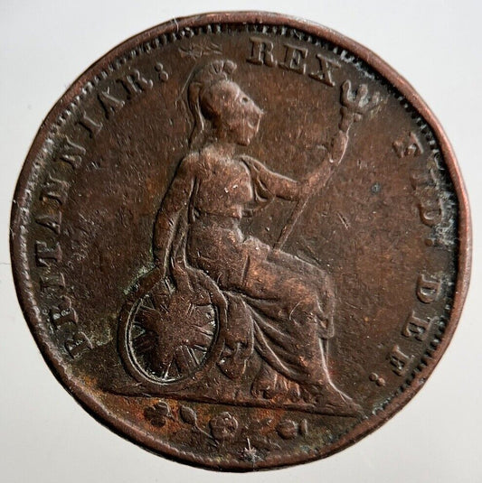 1826 George IV Farthing Coin | Fine Collectable Grade | a3027