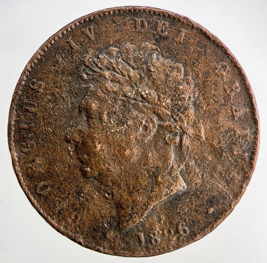 1826 George IV Half-Penny Coin | Collectable Grade