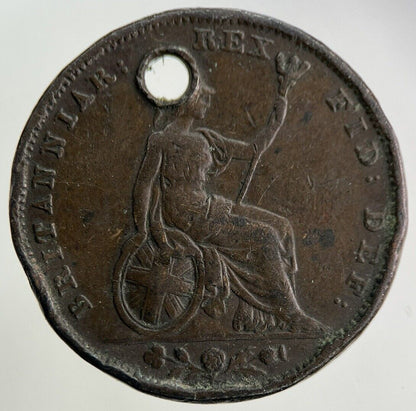 1826 George IV Farthing Coin | Fine Collectable Grade