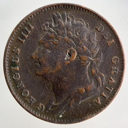 1825 George IV Farthing Coin | Fine Collectable Grade