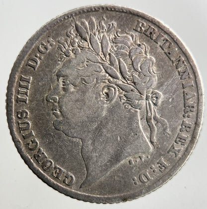 1825 George IV Sixpence Silver Coin | Fine Collectable Grade