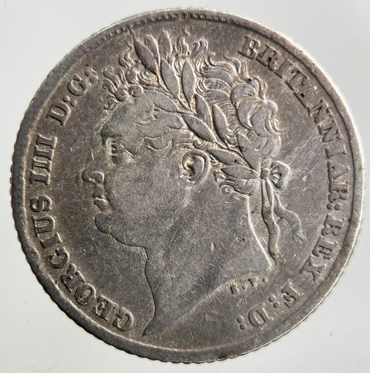 1825 George IV Sixpence Silver Coin | Fine Collectable Grade