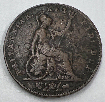 1826 George IV Half-Penny Coin | Fine Collectable Grade | a1432