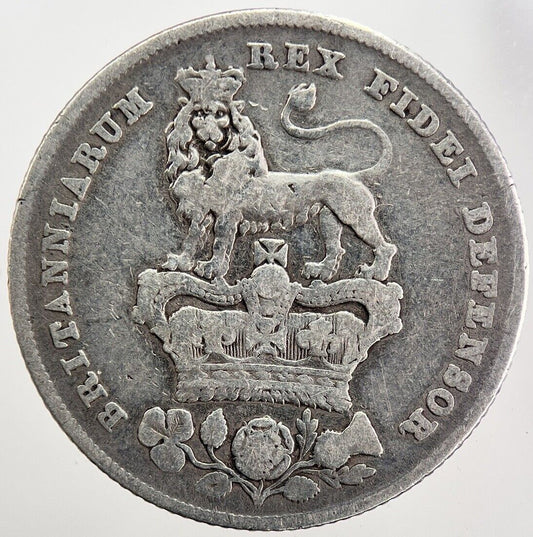 1826 George IV One Shilling Silver Coin | Collectable Grade | a5628