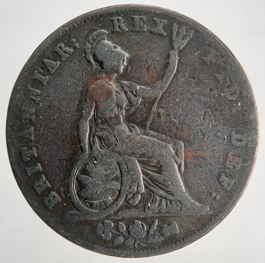 1826 George IV Half-Penny Coin | Fine Collectable Grade