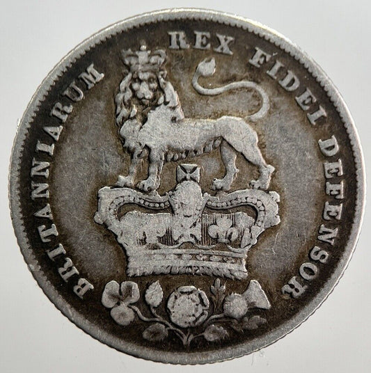 1826 George IV One Shilling Silver Coin | Fine Collectable Grade | a7806