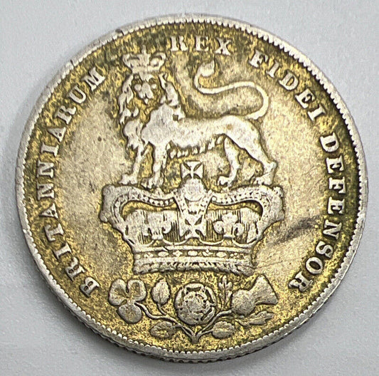1826 George IV Shilling | British Silver Coin | Fine Collectable Grade | a1195