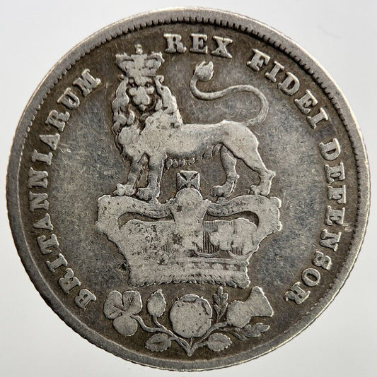 1826 George IV Shilling | British Silver Coin | Collectable Grade | a1512