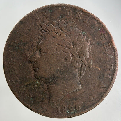 1826 George IV Half-Penny Coin | Collectable Grade