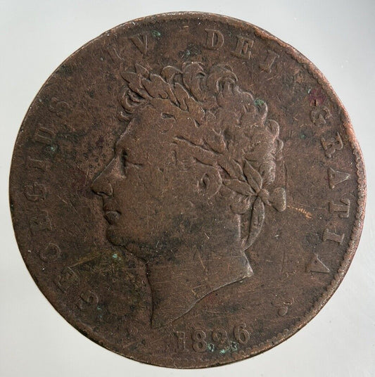 1826 George IV Half-Penny Coin | Collectable Grade