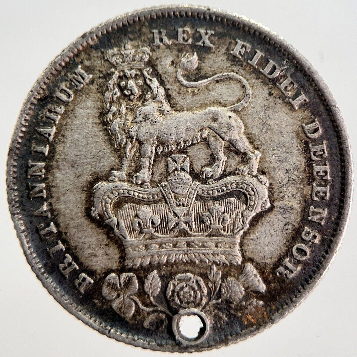 1826 George IV Shilling Silver Coin | Very High Grade | a7112