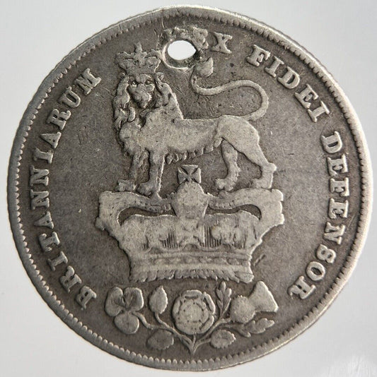 1826 George IV Shilling Silver Coin | Fine Collectable Grade | a4492