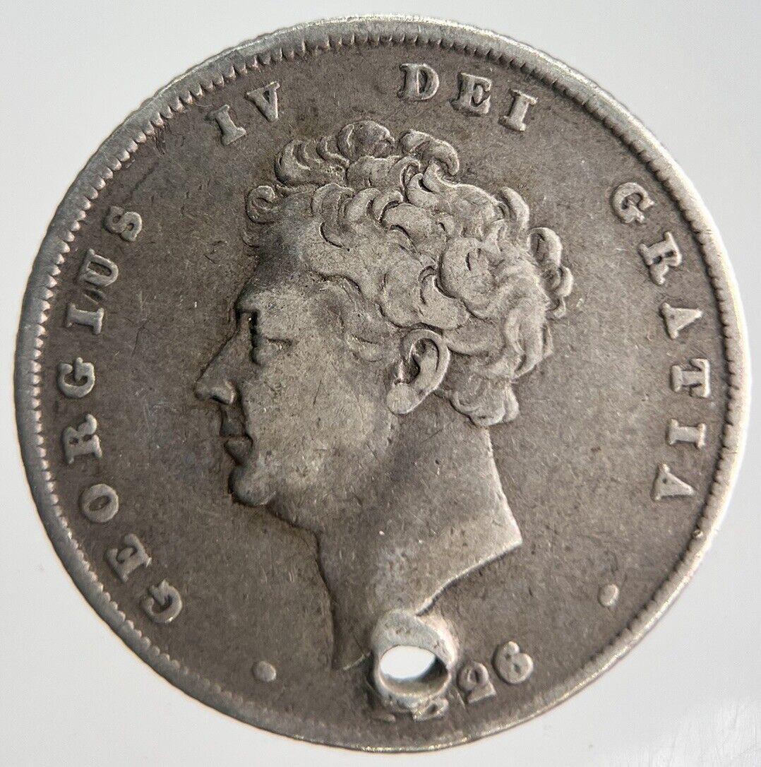 1826 George IV Shilling Silver Coin | Fine Collectable Grade | a4492