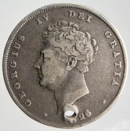 1826 George IV Shilling Silver Coin | Fine Collectable Grade | a4492