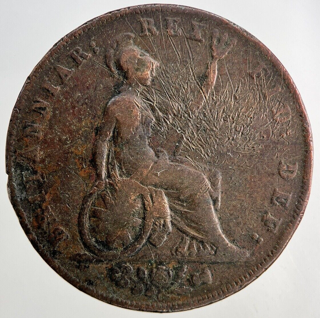 1827 George IV Half-Penny Coin | Collectable Grade