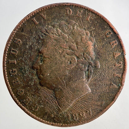 1827 George IV Half-Penny Coin | Collectable Grade
