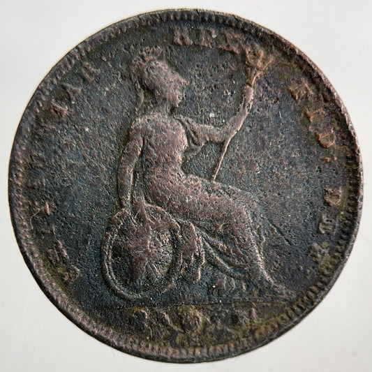 1828 George IV Farthing Coin | Fine Collectable Grade