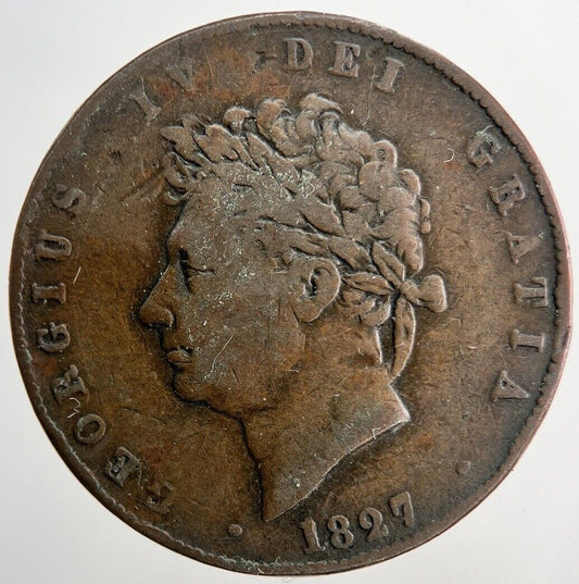 1827 George IV Half-Penny Coin | Collectable Grade