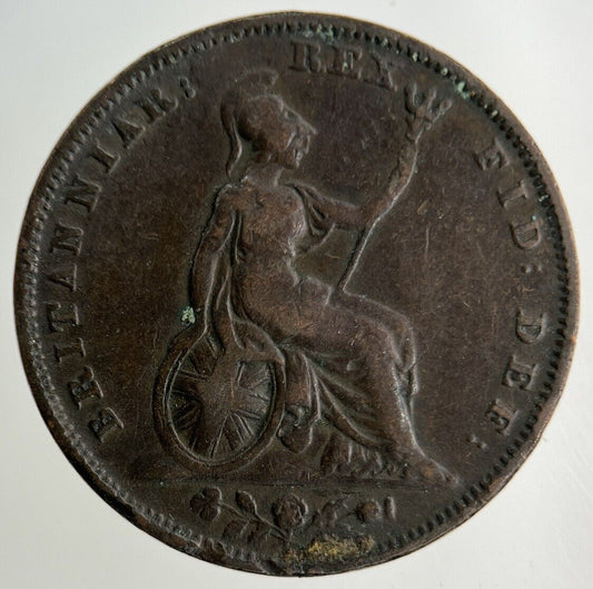 1828 George IV Farthing Coin | Fine Collectable Grade