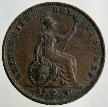 1828 George IV Farthing Coin | Very High Grade