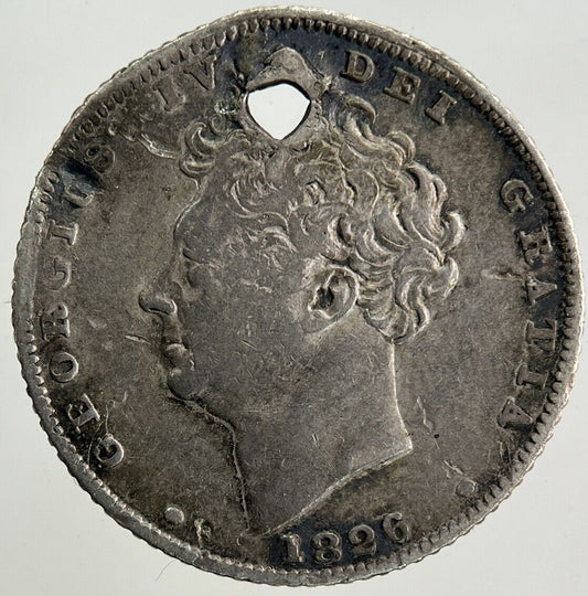 1826 George IV Sixpence Silver Coin | Fine Collectable Grade