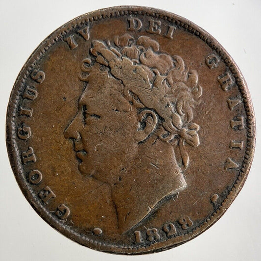 1828 George IV Farthing Coin | Fine Collectable Grade