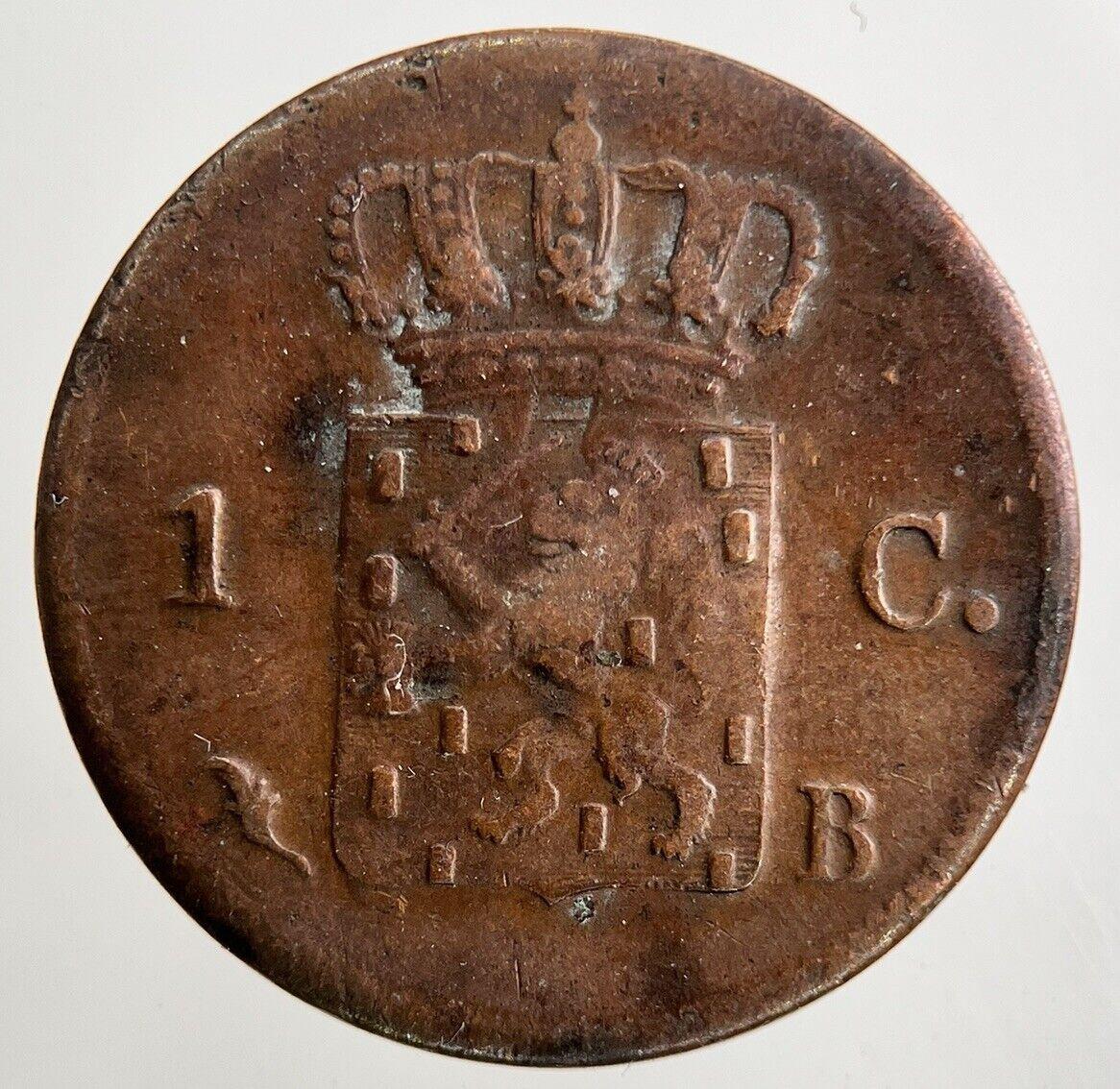 1826 Netherlands East Indies 1 Cent Coin | Fine Collectable Grade