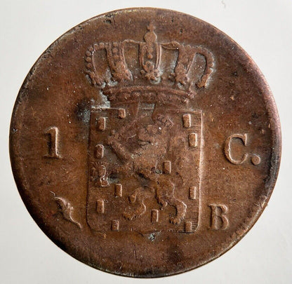 1826 Netherlands East Indies 1 Cent Coin | Fine Collectable Grade