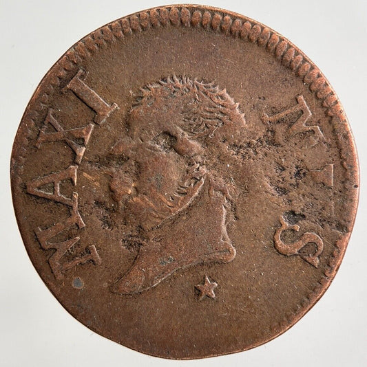 1827 France Liard Maximus Ultra Non Plus Token Coin | Collectable Grade