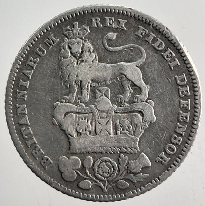 1826 George IV Sixpence Silver Coin | Fine Collectable Grade