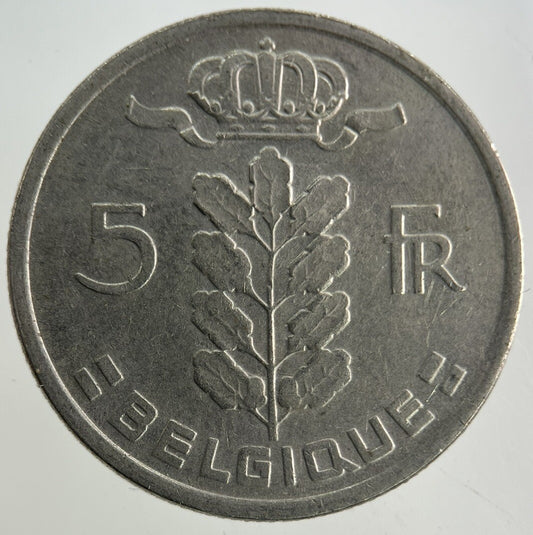 1977 Belgium 5 Franc Coin | Fine Collectable Grade