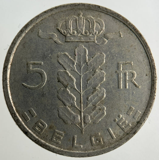 1977 Belgium 5 Franc Coin | Fine Collectable Grade