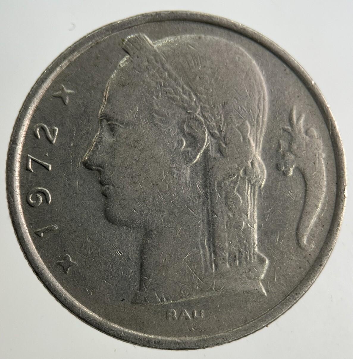 1972 Belgium 5 Franc Coin | Fine Collectable Grade