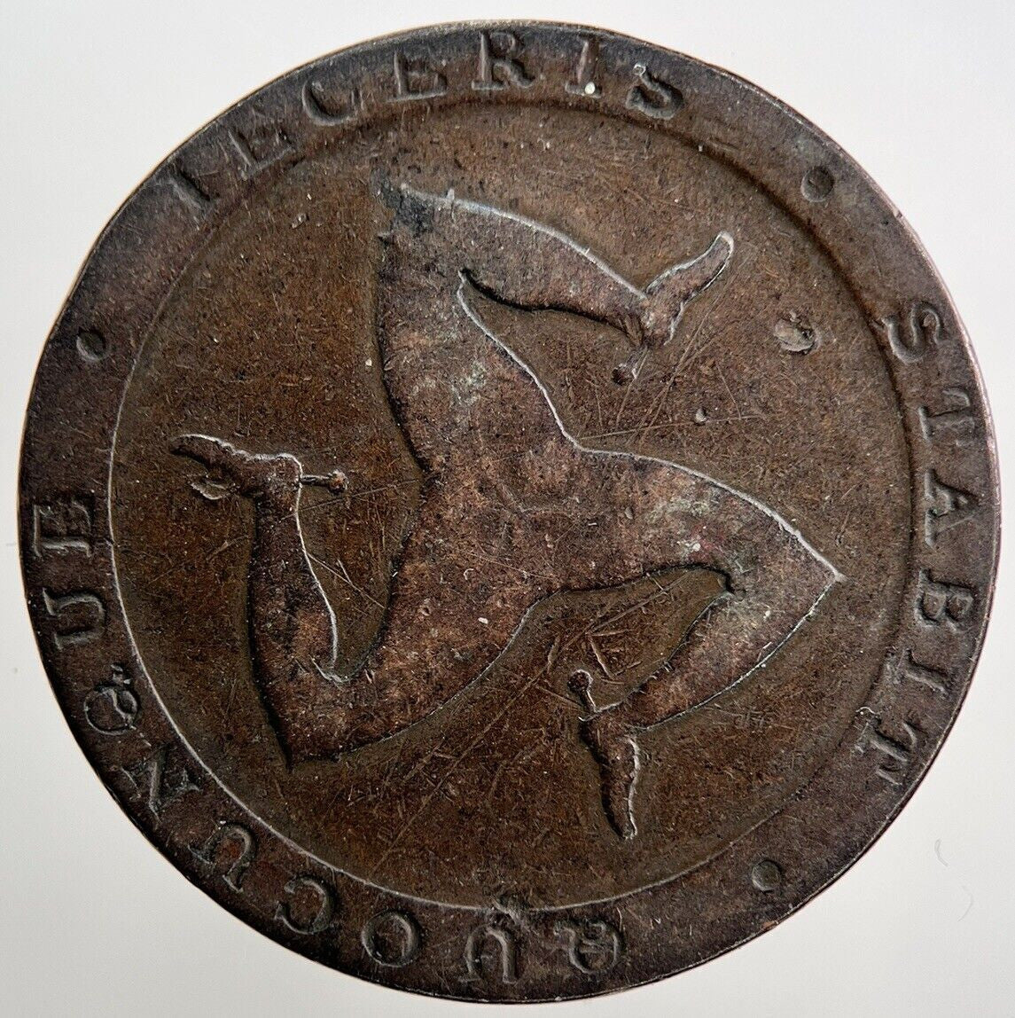 1831 Isle of Man Half-Penny Token Coin | Collectable Grade | a1236