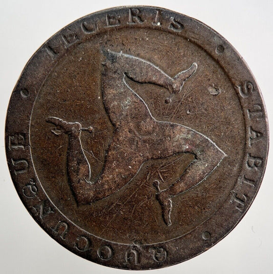1831 Isle of Man Half-Penny Token Coin | Collectable Grade | a1236