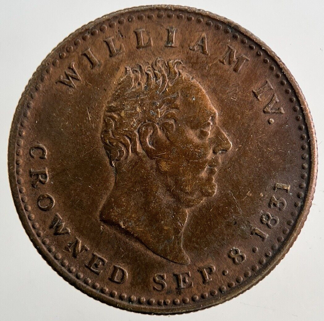 1831 William IV Coronation Token Medal Coin | Fine Collectable Grade