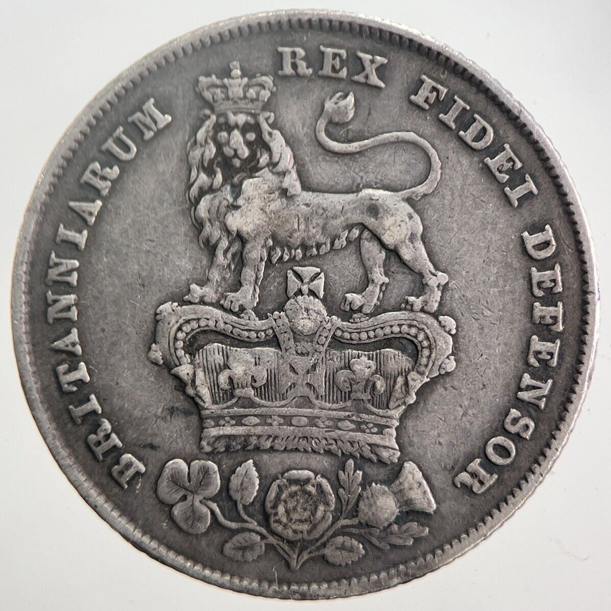 1829 George IV Shilling Silver Coin | Very High Grade | a5851